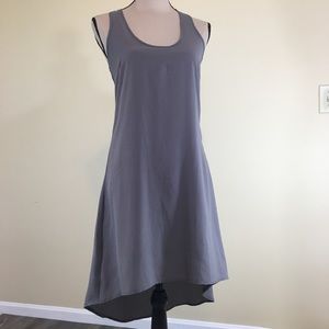 Freebird High Low Racerback Flowy Shift Gray